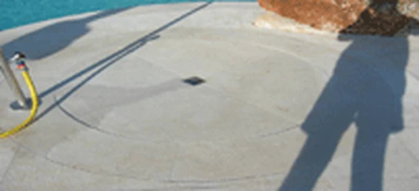 Tratamiento de borde de piscina — Después