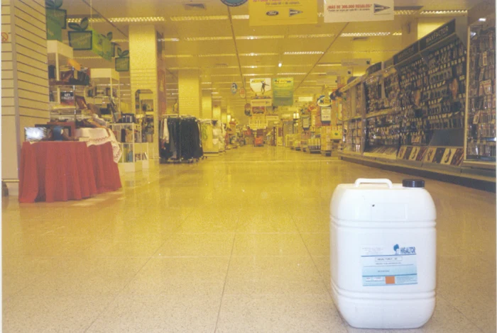Sala de ventas, con el producto aplicado